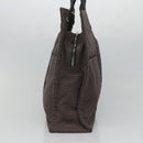 HERMES Her Line MM Tote Bag Canvas Gray Silver Auth bs23512-3