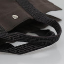 HERMES Her Line MM Tote Bag Canvas Gray Silver Auth bs23512-7