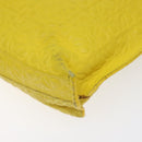 LOEWE Anagram Clutch Bag Leather Yellow Auth bs23522-15
