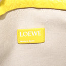 LOEWE Anagram Clutch Bag Leather Yellow Auth bs23522-9