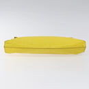 LOEWE Anagram Clutch Bag Leather Yellow Auth bs23522-6