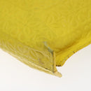 LOEWE Anagram Clutch Bag Leather Yellow Auth bs23522-7