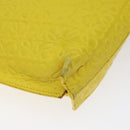 LOEWE Anagram Clutch Bag Leather Yellow Auth bs23522-14