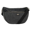 BURBERRY Black label Shoulder Bag Wool Gray Auth bs23525-1