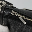 BURBERRY Black label Shoulder Bag Wool Gray Auth bs23525-10