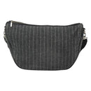 BURBERRY Black label Shoulder Bag Wool Gray Auth bs23525-2