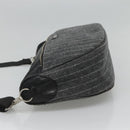 BURBERRY Black label Shoulder Bag Wool Gray Auth bs23525-3