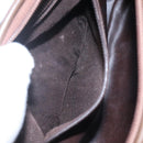 BALLY Quilted Shoulder Bag Leather Brown Gold Auth bs23528-12