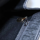 Christian Dior Trotter Canvas Chain Shoulder Bag Black Gold Auth bs23529-19