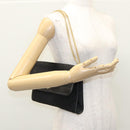 Christian Dior Trotter Canvas Chain Shoulder Bag Black Gold Auth bs23529-21