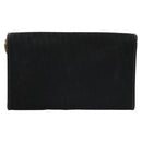 Christian Dior Trotter Canvas Chain Shoulder Bag Black Gold Auth bs23529-2