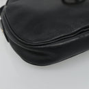 Christian Dior Shoulder Bag Leather Navy Gold Auth bs23532-15