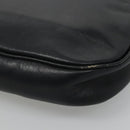 Christian Dior Shoulder Bag Leather Navy Gold Auth bs23532-16