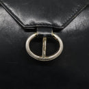 Christian Dior Shoulder Bag Leather Navy Gold Auth bs23532-18