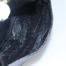 Christian Dior Shoulder Bag Leather Navy Gold Auth bs23532-20