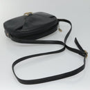 Christian Dior Shoulder Bag Leather Navy Gold Auth bs23532-7
