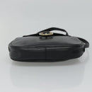 Christian Dior Shoulder Bag Leather Navy Gold Auth bs23532-5