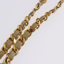 CHANEL Matelasse Chain Shoulder Bag Lamb Skin Beige Gold CC Auth bs23535-17