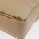 CHANEL Matelasse Chain Shoulder Bag Lamb Skin Beige Gold CC Auth bs23535-11