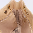CHANEL Matelasse Chain Shoulder Bag Lamb Skin Beige Gold CC Auth bs23535-28