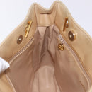 CHANEL Matelasse Chain Shoulder Bag Lamb Skin Beige Gold CC Auth bs23535-30