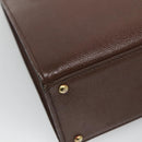 CHANEL Shoulder Bag Leather Brown CC Auth bs23537-17