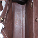 CHANEL Shoulder Bag Leather Brown CC Auth bs23537-9