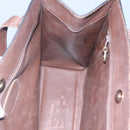 CHANEL Shoulder Bag Leather Brown CC Auth bs23537-20