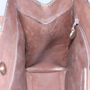 CHANEL Shoulder Bag Leather Brown CC Auth bs23537-21