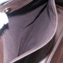 CHANEL Shoulder Bag Leather Brown CC Auth bs23537-22