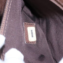 CHANEL Shoulder Bag Leather Brown CC Auth bs23537-11