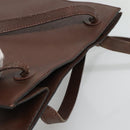 CHANEL Shoulder Bag Leather Brown CC Auth bs23537-6