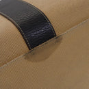 Salvatore Ferragamo Boston Bag Canvas Leather 2way Beige Silver Auth bs23541-10