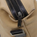 Salvatore Ferragamo Boston Bag Canvas Leather 2way Beige Silver Auth bs23541-18