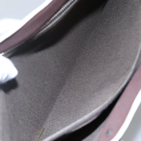 CHANEL Hand Bag Nylon Brown CC Auth bs23545