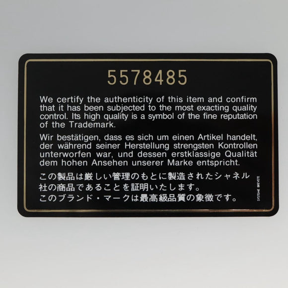 CHANEL Hand Bag Nylon Brown CC Auth bs23545