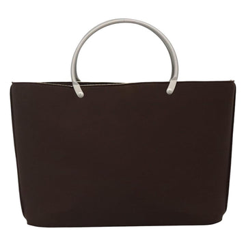 CHANEL Hand Bag Nylon Brown CC Auth bs23545 - 0