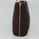 CHANEL Hand Bag Nylon Brown CC Auth bs23545-3