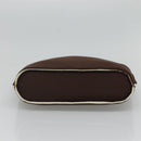 CHANEL Hand Bag Nylon Brown CC Auth bs23545-5