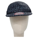 CHANEL Cap Tweed Blue Auth bs23546V-13