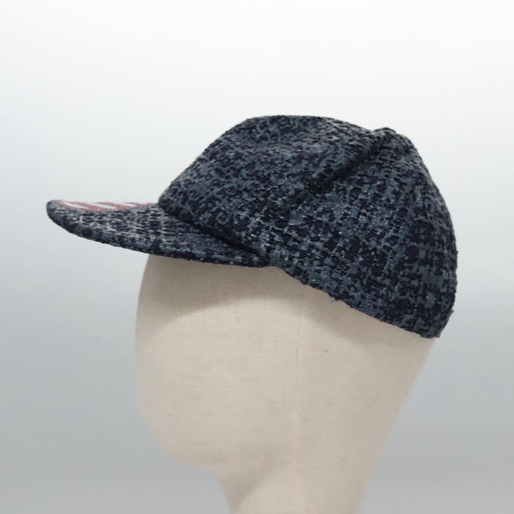 CHANEL Cap Tweed Blue Auth bs23546V