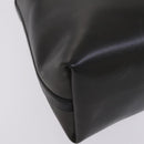 Salvatore Ferragamo Gancini Hand Bag Vinyl Black Auth bs23548-14