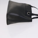 Salvatore Ferragamo Gancini Hand Bag Vinyl Black Auth bs23548-3