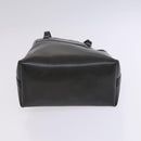 Salvatore Ferragamo Gancini Hand Bag Vinyl Black Auth bs23548-5