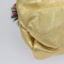 LOEWE Shoulder Bag Leather Gold Auth bs23549-16