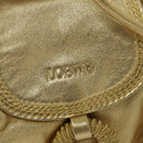 LOEWE Shoulder Bag Leather Gold Auth bs23549-18