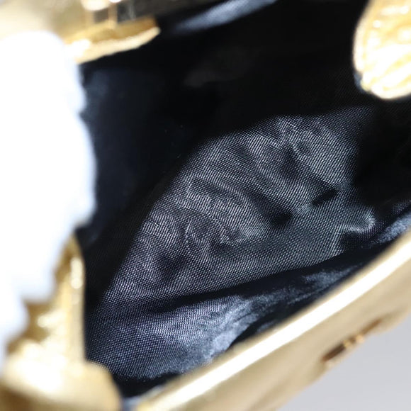 LOEWE Shoulder Bag Leather Gold Auth bs23549