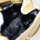 LOEWE Shoulder Bag Leather Gold Auth bs23549-20