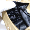 LOEWE Shoulder Bag Leather Gold Auth bs23549-21