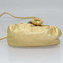 LOEWE Shoulder Bag Leather Gold Auth bs23549-5